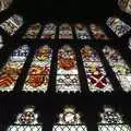 Stained glass in the great hall, Qualcomm at Alton Towers, Staffordshire - 29th June 2008