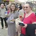 Isobel and Rena, with a Pimms, A Day At The Races, Newmarket, Suffolk - 23rd August 2008