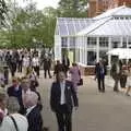 Members Enclosure-types mill around, A Day At The Races, Newmarket, Suffolk - 23rd August 2008