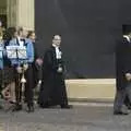 University types, including the proctor, stream in, A Brief Time in History: Stephen Hawking and the Corpus Christi Clock, Benet Street, Cambridge - 19th September 2008