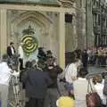 The clock on the corner of Benet Street, A Brief Time in History: Stephen Hawking and the Corpus Christi Clock, Benet Street, Cambridge - 19th September 2008