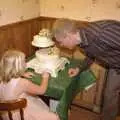 Bill checks out the cake, Bill and Carmen's Post-Wedding Thrash, Yaxley Cherry Tree, Suffolk - 8th November 2008