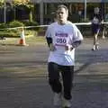 Another Team Taptu runner comes in, The Cambridge Fun Run, Milton Road, Cambridge - 14th November 2008