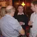 Dave L chats with Mick the Brick and Marc, The Swan Inn's 25th Anniversary, Brome, Suffolk - 14th November 2008