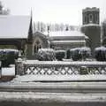 Brome's St. Mary's Church in the snow, Snow Days, Brome, Suffolk - 22nd November 2008