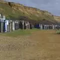 Beach huts on Barton Beach, A Trip to New Milton and Barton-on-Sea, Hampshire - 27th November 2008