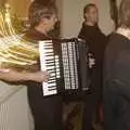 Lights flow out of the accordion, An Oxford Wedding, Iffley, Oxfordshire - 20th December 2008