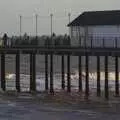 The waves catch the setting sun, To The Coast By Satnav, Southwold, Suffolk - 28th December 2008