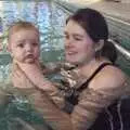 Fred and Isobel in the pool, Fred's First Swim, and Behind the Bar at The Swan, Brome, Suffolk - 29th January 2009