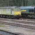 A derelict Class 47 Freightliner loco at Ipswich, A Trip to Orford Castle, Suffolk - 14th March 2009