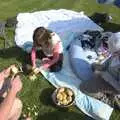 Wavy and Martina help on spud-peeling duties, Lunch With Wavy and Martina, Brome, Suffolk - 18th April 2009