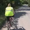 Isobel on the road to Thornham Walks, Summer Bike Rides, Thornham Magna, Suffolk - 1st June 2009