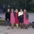 A gang of women by a bomb trailer, The Debach Airfield 1940s Dance, Debach, Suffolk - 6th June 2009