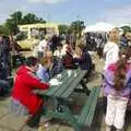 Picnic benches in action, Diss Carnival Procession, Diss, Norfolk - 21st June 2009