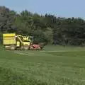 Back at Nosher's, the parsley harvest is in full swing, A Fire at Valley Farm, Thrandeston, Suffolk - 24th June 2009