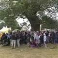 It rains so everyone hides under a tree, The Latitude Festival, Henham Park, Suffolk - 20th July 2009