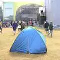 A lone tent in front of the main stage, The Latitude Festival, Henham Park, Suffolk - 20th July 2009