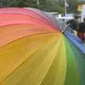 A rainbow umbrella, The Latitude Festival, Henham Park, Suffolk - 20th July 2009