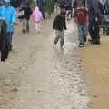 The paths quickly turn into a muddy river, The Latitude Festival, Henham Park, Suffolk - 20th July 2009