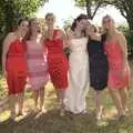 The bride and bridesmaids, Julie and Cameron's Wedding, Ballintaggart House, Dingle - 24th July 2009