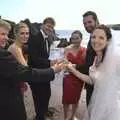 Champagne on the beach, Julie and Cameron's Wedding, Ballintaggart House, Dingle - 24th July 2009