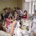 A toast is raised, Julie and Cameron's Wedding, Ballintaggart House, Dingle - 24th July 2009