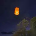 A lantern floats off, Julie and Cameron's Wedding, Ballintaggart House, Dingle - 24th July 2009