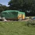 The cabin takes shape, The BBs at Stradbroke, and Wavy's Cabin, Thrandeston, Suffolk - 22nd August 2009