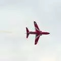 One of the synchro pair streaks past, The Eye Show and the Red Arrows, Palgrave, Suffolk - 31st August 2009