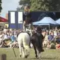 Riding horses in a 'Roman' style, The Eye Show and the Red Arrows, Palgrave, Suffolk - 31st August 2009