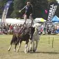 Roman riding around the show ring, The Eye Show and the Red Arrows, Palgrave, Suffolk - 31st August 2009