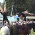 That's one way to dis-mount, The Eye Show and the Red Arrows, Palgrave, Suffolk - 31st August 2009