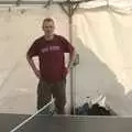 Bill in the Ping Pong tent, The Eye Show and the Red Arrows, Palgrave, Suffolk - 31st August 2009