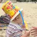 Fred has a bucket on his head, A Postcard From Palmanova, Mallorca, Spain - 21st September 2009