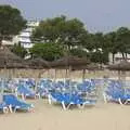 Empty sun beds on the beach, A Postcard From Palmanova, Mallorca, Spain - 21st September 2009