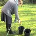 Isobel washes out th buckets, The Norfolk and Norwich CAMRA Beer Festival, and Apple Picking, Norfolk and Suffolk - 26th October 2009