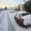 The car under snow, A Qualcomm Christmas and Festive Snow, Hotel Felix, Cambridge - 17th December 2009