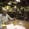 Grandad looks around in a Macclesfield pub, Christmas at Number 19, Blackrock, County Dublin, Ireland - 25th December 2009