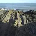 Jagged rocks by the sea, A Day in Greystones, County Dublin, Ireland - 28th February 2010