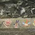 Hand-prints on the promenade at Greystones, A Day in Greystones, County Dublin, Ireland - 28th February 2010