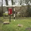 Roadsign and postbox at Hoo Meavy, Easter in Chagford and Hoo Meavy, Devon - 3rd April 2010