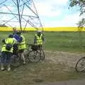 There's more map checking by a pylon, The BSCC Weekend Away, Buckden, St. Neots, Huntingdonshire - 15th May 2010