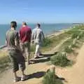 Walking the clifftop at Barton, Nosher's Stag Weekend: Paintball at Emery Down, and Lymington, Hampshire - 22nd May 2010