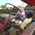 Fred does a bit of steering, Fred at the Carnival, Brewer's Green Lane, Diss, Norfolk - 21st June 2010