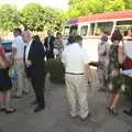 A vintage bus arrives for a special trip, Clive and Suzanne's Wedding, Oakley and Brome, Suffolk - 10th July 2010