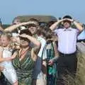 The crowds watch the display, Clive and Suzanne's Wedding, Oakley and Brome, Suffolk - 10th July 2010