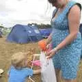 Fred rummages fo a snack, The Fifth Latitude Festival, Henham Park, Suffolk - 16th July 2010