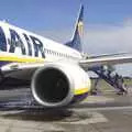 A Ruinair 737-800 aeroplane loads up from the rear, A Walk in Devil's Glen, County Wicklow, Ireland - 31st July 2010