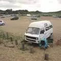 The camper van in Dunwich beach car park, The BSCC at the Beaky, and The Campervan's First Trip, Dunwich and Aldeburgh, Suffolk - 8th August 2010