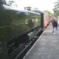 9466 moves along the platform, Camping with Trains, Yaxham, Norfolk - 29th August 2010